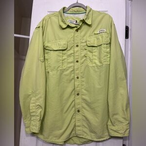 Magellan Outdoor Fish Gear Green Long Sleeve Shirt